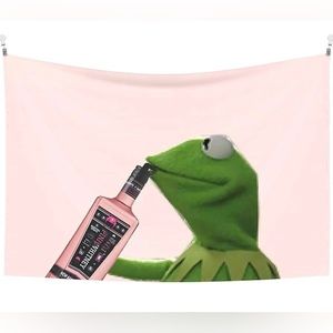Kermit x pink whitney tapestry